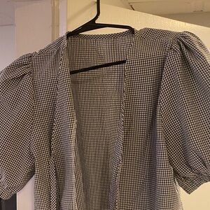 Black and gray blouse